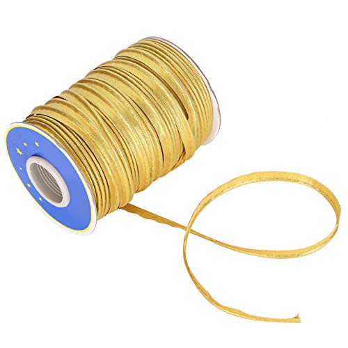 Crafts Edge Bias Tape Braid, 70-yard Piping Bias Trim, Perfect voor Naaien, Naaien, Typing en Stitching(Gold) 5