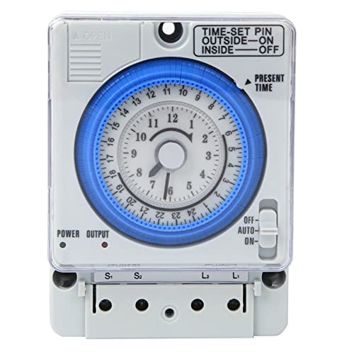TB388 Mechanical Timer 15 Minuten Binnen 24 Hours Mechanical Output Timing Switching Relay AC250V 20A Non-Power Failure