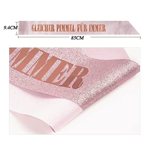 Bachelorette Party Sash Grappig kippen accessoires Gifts Ideeën voor kippenfeest vrouwen Etc (Rose Gold)