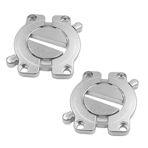 2 Piece werkblad connectoren, houten paneel connectoren met draaien handvat voor desks, eettafels & meer, zinklegering meubel hardware