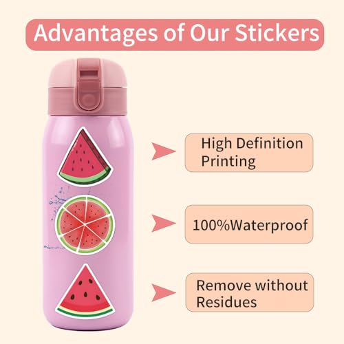 Watermeloen Sticker Set, 50 stuks Watermeloen Watermeloen Waterdichte Vinyl voor auto, Motorfiets, Fiets, Skateboard, Snowboard, Bagage, Laptop, Koffertje, Helm 3
