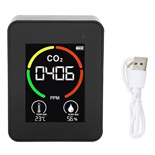 TVOC Tester Opladen Via USB CO2 Detector Indoor Air Quality Monitor Tester Thermometer Hygrometer voor thuis voor koolstofdioxide Temperatuur en relatieve vochtigheid