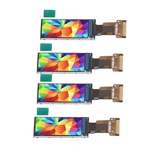 4 stuks 0.96 inch TFT kleurenscherm, SPI interface, resolutie 80 x 160, klein, dun, hoge lichtdoorlating, geen straling, laag verbruik 3