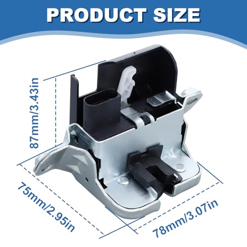 Kofferbakslot, achterklep kopferbak, kofferdeksel behandelingsdeksel 7P0827505N Fit Sharan Touareg Alhambra 7P0827505G