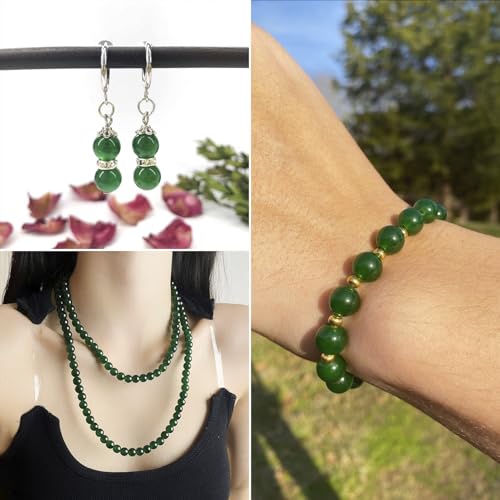 49st Natuurlijke Smaragd Kwarts Kralen Strands 8.5mm Ronde Real Edelsteen Spacer kralen energie stenen kralen voor sieraden maken armbanden ketting oorbellen 4