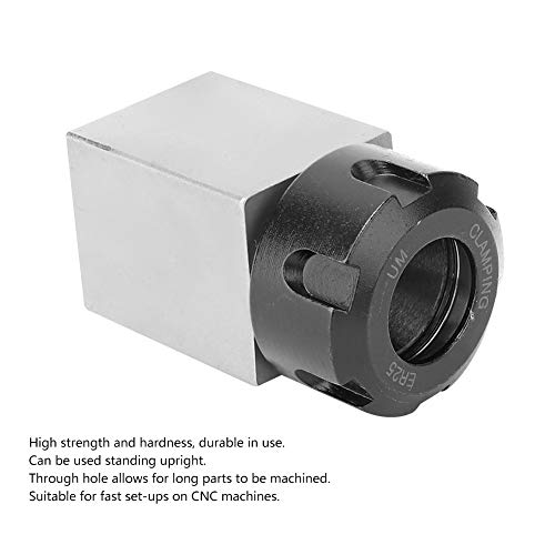 ER25 Collet Block, Square/Hex Collet Block Set, High Precision Router Collet, Chuck Collet Holder Draaigereedschappen voor draaibank Gravure Machine (Square) 3