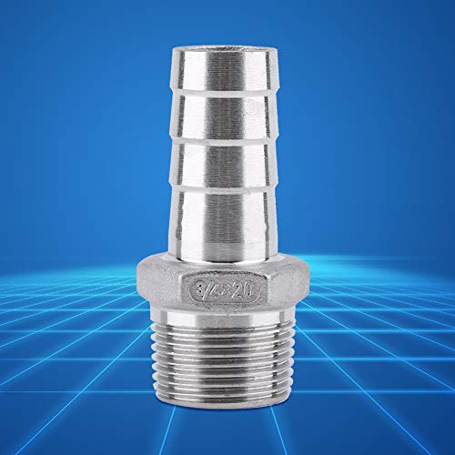 1pc slangaansluiting met prikkeldraadadapter dfe roestvrijstalen slangas SS304 1/8"~3/4" (3/4 x 20mm) 4