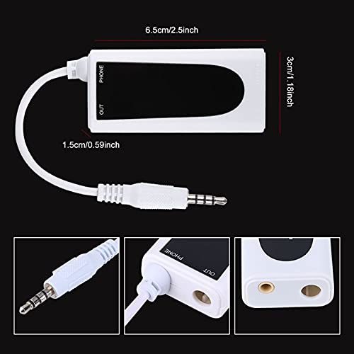 Converter voor elektrische gitaarbass naar mobiele telefoonconnector, Perfecte geluidseffecten bereiken, Compatibel met IOS/Android