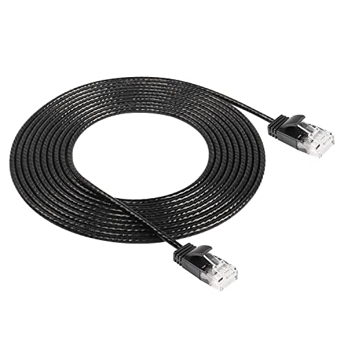CAT6A Ethernet Cable, High-Speed 10Gbit/s 500MHz Network Cable, Soft PVC LAN Super Light Network Cable, UTP Twisted Pair voor PC, Router, Modem, Printer, TV Box, PS5 (3M)
