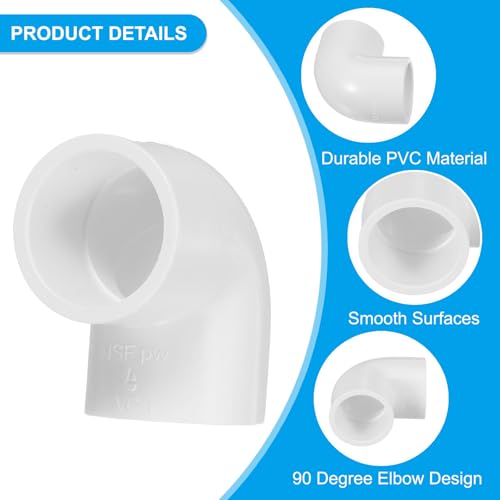 3/4 inch 90 Degree PVC Elbow Mount, 25 Stuks 2 Way Pipe Fitting Connector Meubilair Kwaliteit Pijp Hoek Connector Adapter voor Bouw Pool Producten Greenhouse Garden 3