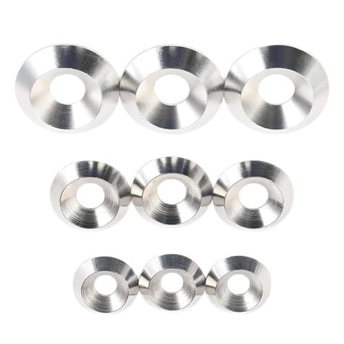 Verpakking van 20 verzonken ringen Roestvrij stalen ringen Countersunk Head ringen M5 x 18 mm Decoratieve ringen voor verzonken schroeven 5