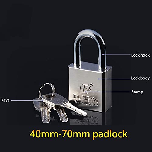 50mm Heavy Duty hangslot met 3 sleutels, Outdoor Weatherproof Lock High Security Outdoor hangslot Key hangslot voor pakhuis, Container, Garage, Hatch, Opslageenheden, Sheds