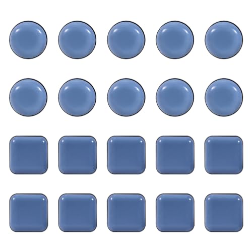 Verpakking van 20 Zelfklevende meubels schuifregelaars ronde vorm Zelfklevende stoel Been glijdt vloerbeschermers Rechthoekige Zelfklevende meubels Glijbanen voor tapijt Houten vloeren