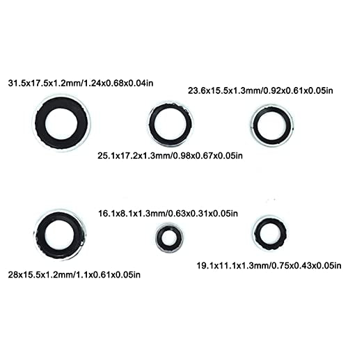 30Stuks Airconditioning Afdichting Ringen Seal Kit AC Compressor Seal Kit met Transparante Opbergdoos, Universele Draagbare Lichtgewicht Auto