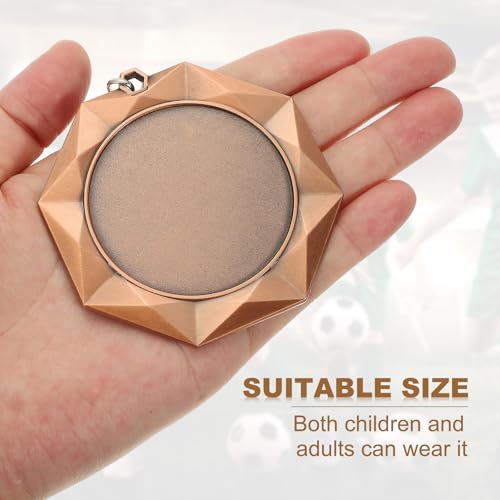 Award Medal, 3e prijs medaille winnaar Award met rode hals lint voor wedstrijden sport games spelling bijen, 3 inch breed, brons 5