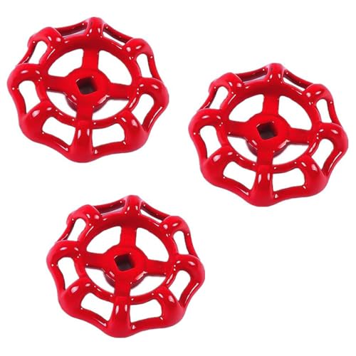 3 st. Tap Handvat Ventilatieventiel Ventiel Rode Klep Handwiel Valve vervanging voor Crane