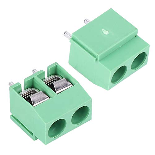 50 st 2-pins 5mm pitch PCB Mount Screw Terminal Block Wiring Connector 26-14AWG Groen 5