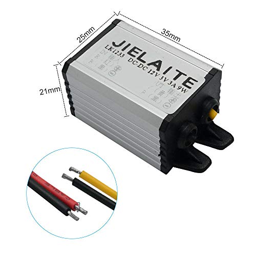 Power Supply Module, waterdichte DC Buck Converter 12V tot 3V Power Supply Converter Module voor Auto LED Dispaly, Motor, Audio, enz. 4