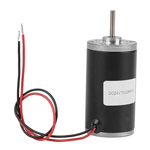 Walfront High Torque DC Motor 31ZY 6V/12V/24V 3500-8000rpm Permanente Magnet Motor High Speed CW/CCW(24V/3500rpm)