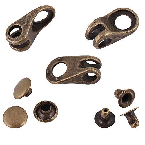 20 stuks Laces Hooks Boat Lace Hook Fixtures met Rivets voor Kamp Hike Klimmen Reparatie Schoenen Buckles Hook Accessoires Grijs 5