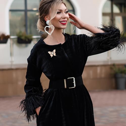 4 st. Butterfly Brooches voor vrouwen Rhinestone Parels Brooch Naalden Fashion Gold Brooches Lapel Pins Elegante Sjaal Lapel Pin Clip Badge Corsage sieraden metaal, metaal 5