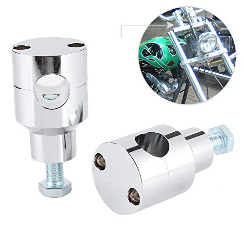 Motorfiets handvat Clam, 1in Handlebar Risers Clamp met Bolt, Universele Motorfiets Accessoires Geschikt voor Bobber Chopper 4
