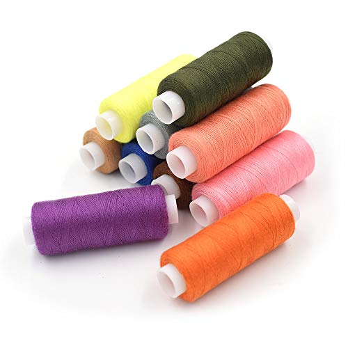 Naaidraad voor naaimachine 24 draadspoeltjes van 120m Elke geassorteerde kleuren Polyester katoenen naaidraad Kit Set Box voor handige en machine naaien, Quilten, DIY, borduurwerk, Beginner 3