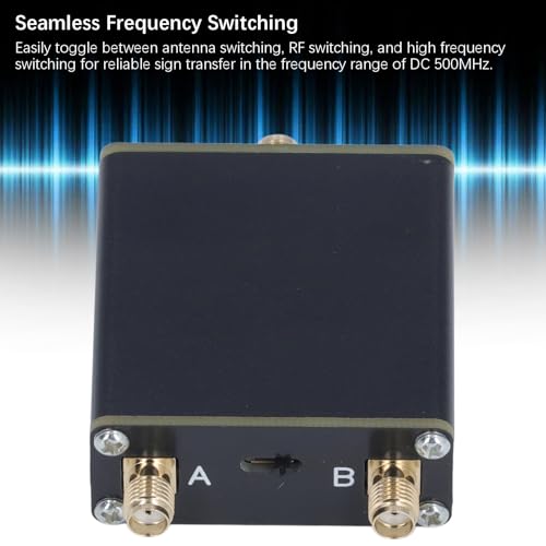 RF-schakelmodule, Hoogfrequent Metaal met Laag Verlies, Handmatige RF-schakelaar DC 500 MHz, Eenvoudig Schakelen Tussen Antenneschakeling, RF-schakeling met Laag Verlies voor 5