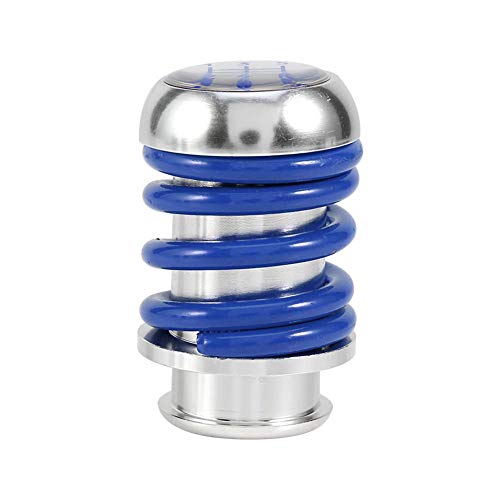 Auto Gear Shift Knob, Universele Aluminium Auto 5 Speed Shift Knob Handleiding Gear Shift Knob Vervanging Blauw met 8mm 10mm 12mm Adapters Gear Heads/Shift Accessoires 4