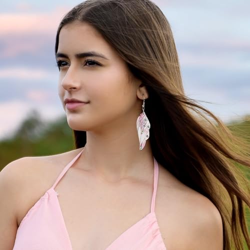 4 paar Vleugels oorbel Charms Hars Butterfly Wing Charms Insect Wings Dangle oorhangers met ringen oorbellen haken voor DIY sieraden maken, Hars 5