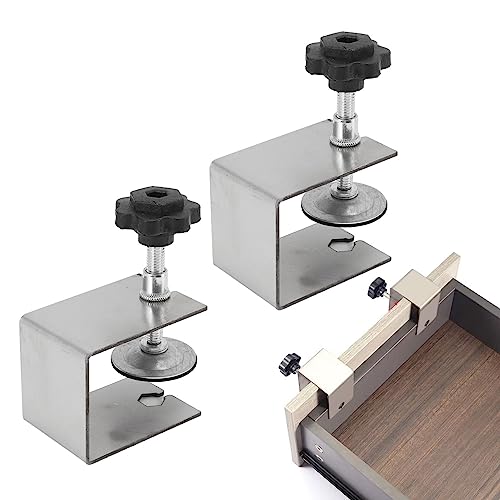 Lade Front Installatie Klemmen 2 st Professionele Eenvoudige aanpassing Lade Front Installatie Bevestiging Klem Lade Front Montage Clips Cabinet Hardware Jig voor houtbewerking 4