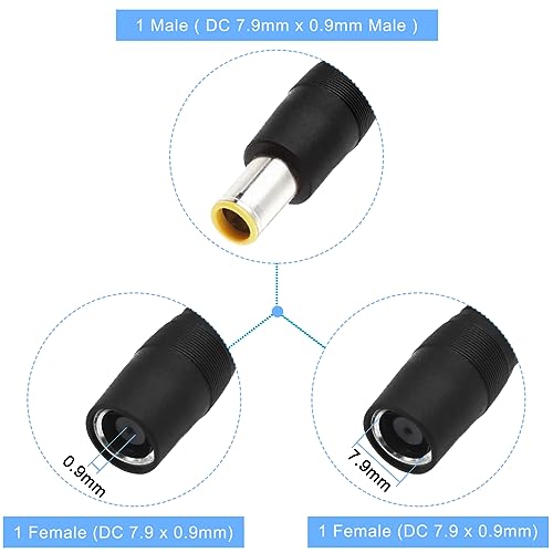 Solar DC 8mm Splitter, DC7909 Vrouwelijke Man Kabel voor Portable Power Station Solar Panel voor Jackery voor Doel Zero voor Bluetti, 1 Man tot 2 Vrouwelijke Power Cord 4