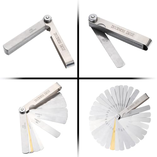 32 Stainless Steel Sensing Blades, Blades, Sensor Blade Gauge, Metric, Radio Maker, Thread Gauge, Metric Meethulpmiddel voor het meten van Crack Breedte/Dikte, Sensor Metric 3