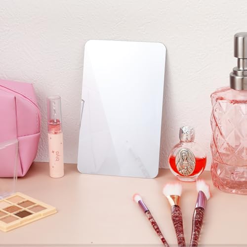 Acrylspiegel Tegels, Pack van 8, Flexibele Wandspiegel Vellen, Zelfklevende Spiegel Stickers, Small Square Cuttable Shatterproof Spiegels, Non-Glass, Safety Reflective voor 5