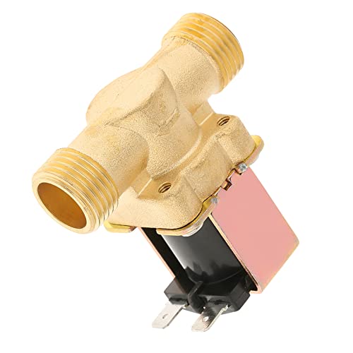 Messing Solenoïde Valve 1/2 Inch DC 12V Normaal gesproken gesloten Messing Elektrische Solenoïde Valve Water Heater Magnetische Water Valve Straight