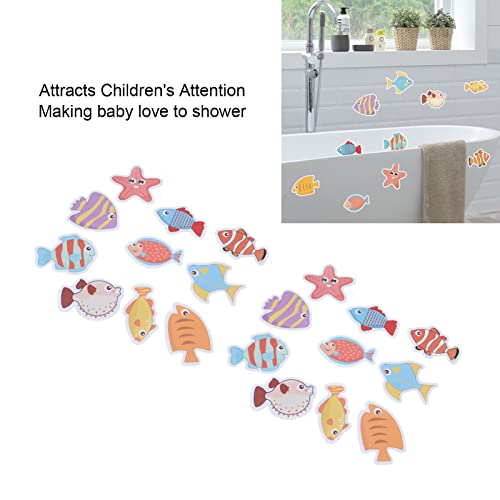 Bad Sticker, Mat Waterdicht Kleurrijke vis anti-slip bad Decal Vormbestendig Zelfklevend met kinderen voor douche 4