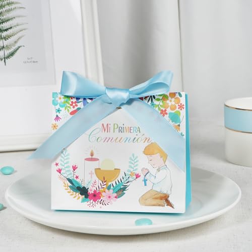 20 Dozen voor eerste communie, 11,5 x 4,5 x 10 cm, Cadeautassen voor communie voor kinderen, snoep, koekjes, Detail voor communie partij 3