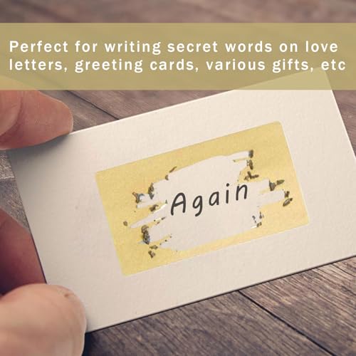 Scratch Stickers, Scratch Free DIY Scratchless Stickers, 160 stuks, 42 x 23 mm, Scratch Stickers, Gold Ticket, Game DIY Travel Voucher, Cadeaus, Goud 4