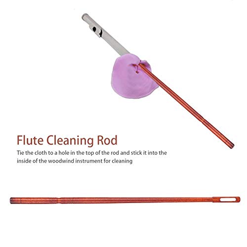 Fluit reinigen Rod Stick,Woodwind Instrumenten Redwood Fluit Sticks schoonmaken Rod Stick Muziek accessoire onderdelen gereedschap 4