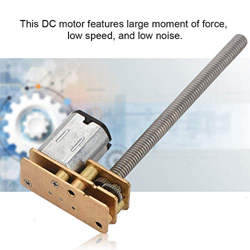 DC6 V/12 V Gear Motor met lange schroeven, draadmotor met elektronische aandrijving motorreductie motor voor automodel, robot, elektronische speelgoed en ambacht (12 V, 60 rpm) 4