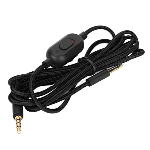 Earphone Sound Cable, Stretch Resistor Gaming Headset Kabel voor School voor G Pro voor G433(Zwart) Video & Environment