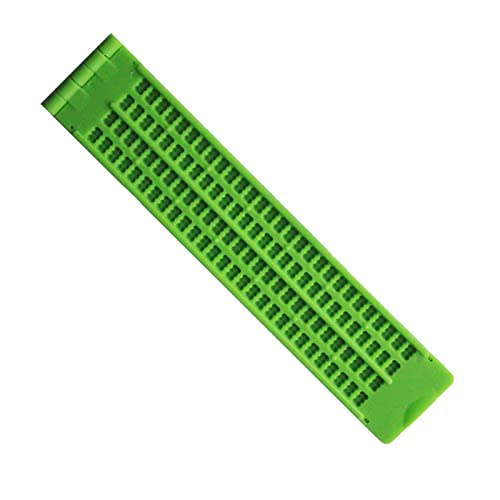 Braille Schrijven Slate, 4 regels 28 Cellen, Draagbare Learning Aids met Stylus Oefening, Lichtgewicht voor blind studenten 4