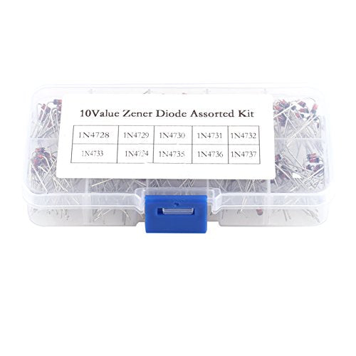 200Scs 10Values 1N4728~1N4737 Zener Diode Assortiment Elektronische Kit met Opbergbox