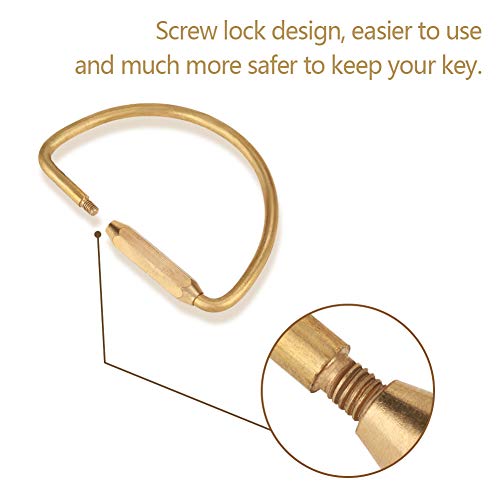 Wal front Solid Messing Karabiner Duurzaam 3 Vorm Messing Bevestiging Karabiner Multi-Kleur voor Berg/Key/Camping Zak 5