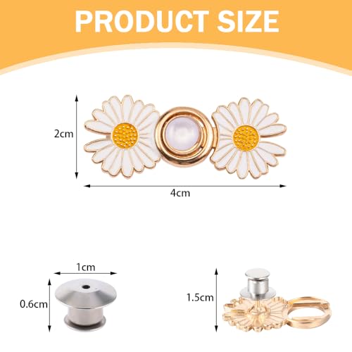 8st broek taille spanner clips voor broek verstelbare taille gesp maisy bloemen jeans knopen geen naaien los te maken voor losse jeans broek rok strakker