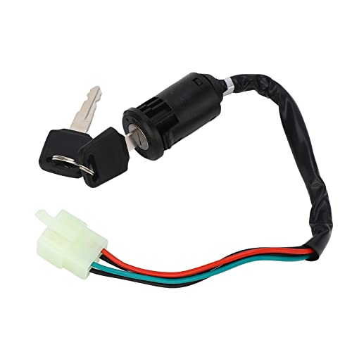 Startsleutelschakelaar, 4 Pin Wire-ontstekingssleutelschakelaar met 2 Sleutels voor Quad 4 Wheeler ATV Go Kart