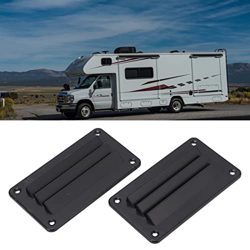 RV Ventilatie Grille 2 RV Ventilatie Professionele Ventilatie Outlet voor badkamer en kantoor Grille voor boot Yacht Home (Zwart) 5