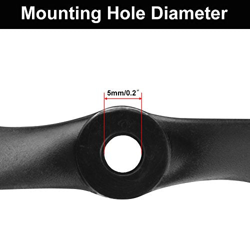 Flugzeug Quadcopter Propeller, 10 Teile /satz 8060 Blatt Propeller Zubeh?r f ̈1r Fernbedienung Flugzeug Quadcopter (Schwarz) 5