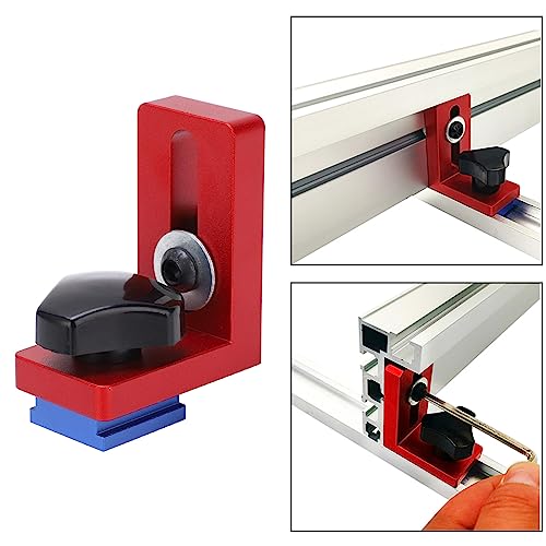Mitre Rail Stopper, eenvoudige installatie, praktische, duurzame T-Groove Limiter voor standaard T-Shaped Rail Power Tool Accessoires, roze