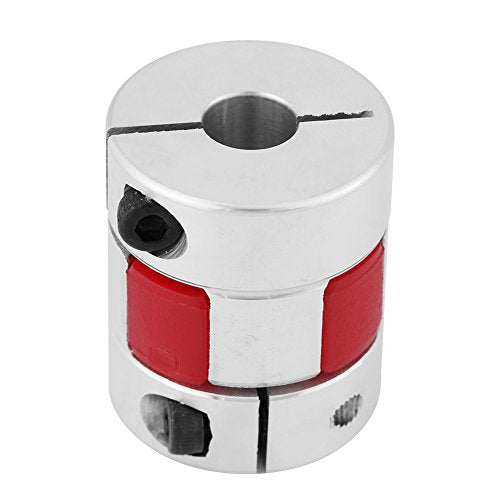 Plum Shaft Koppeling, 30x24mm / 1.2x0.9in Shaft Koppeling, Aluminium Shaft Connector D25 L30 voor Stepper Motor(8mm-8mm) 3